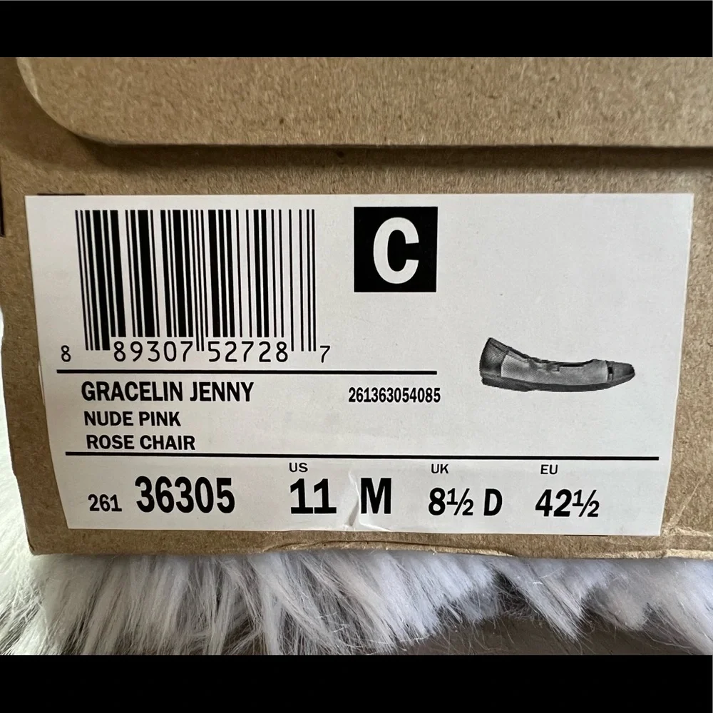 New Clarks Women's Gracelin Jenny Flat Nude Pink - Picture 13 of 14